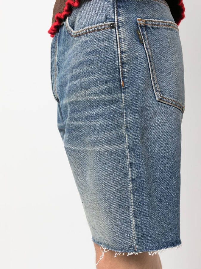 Haikure Denim shorts Blauw