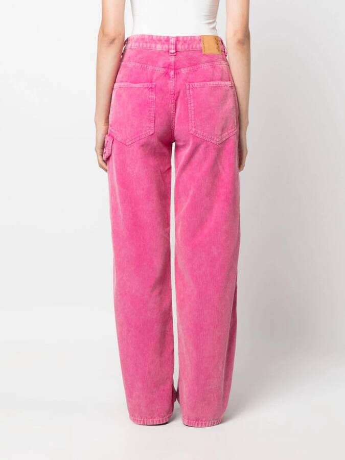 Haikure Ruimvallende jeans Roze