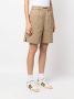 Halfboy Shorts met trekkoord Beige - Thumbnail 3