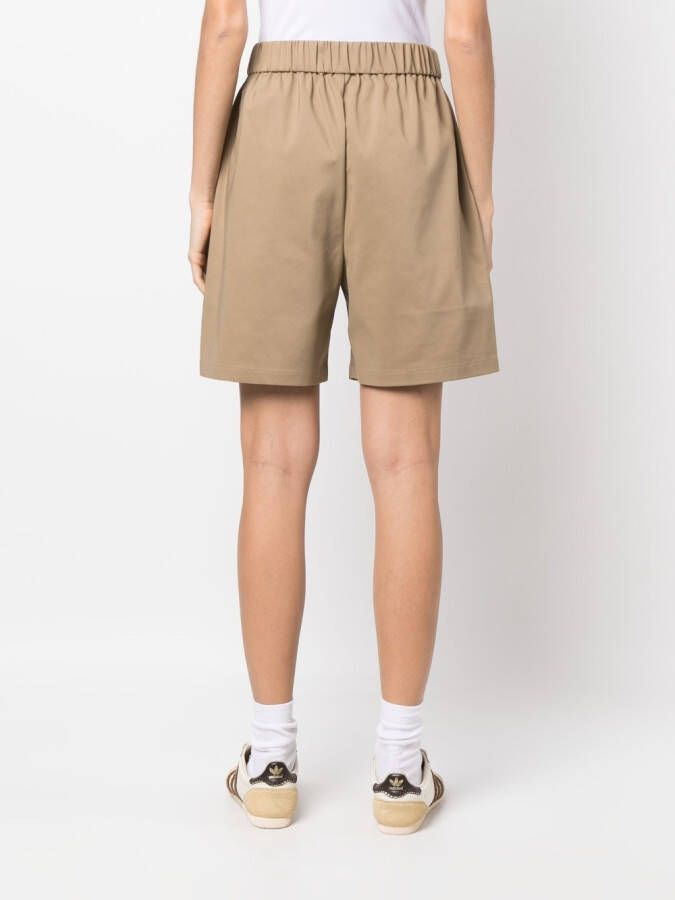 Halfboy Shorts met trekkoord Beige