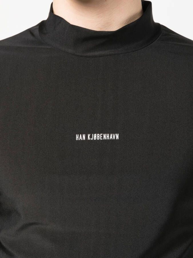 Han Kjøbenhavn T-shirt met logoprint Zwart