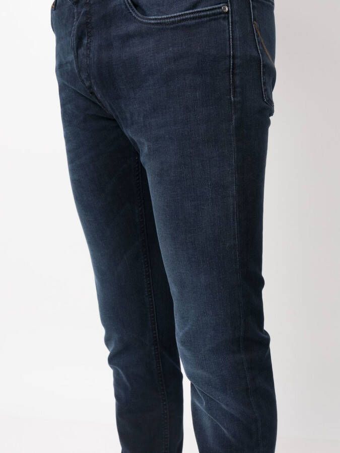 Hand Picked Jeans met logopatch Blauw