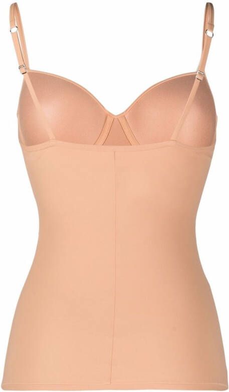 Hanro Hemd met sweetheart hals Beige