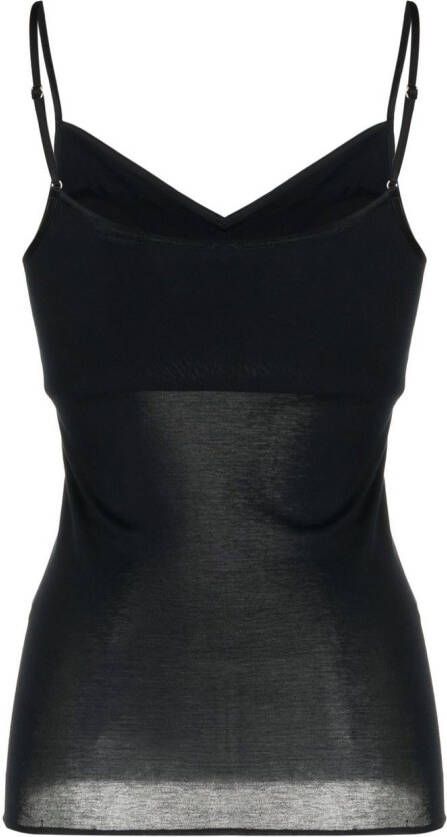 Hanro Top met V-hals Zwart