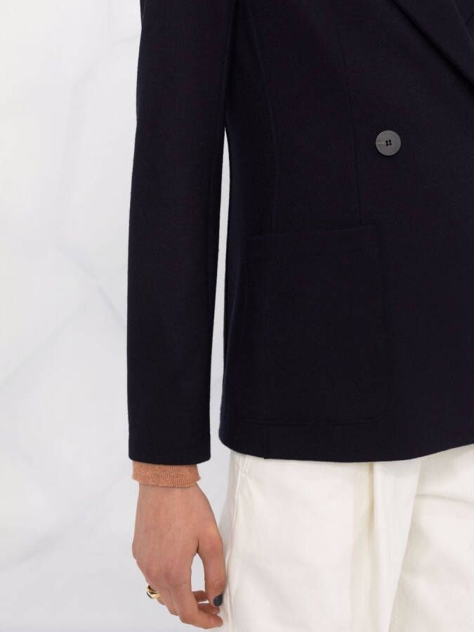 Harris Wharf London Blazer met dubbele rij knopen Blauw