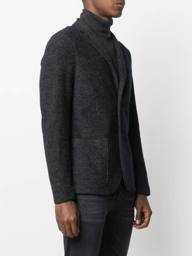 Harris Wharf London Blazer met enkele rij knopen Blauw
