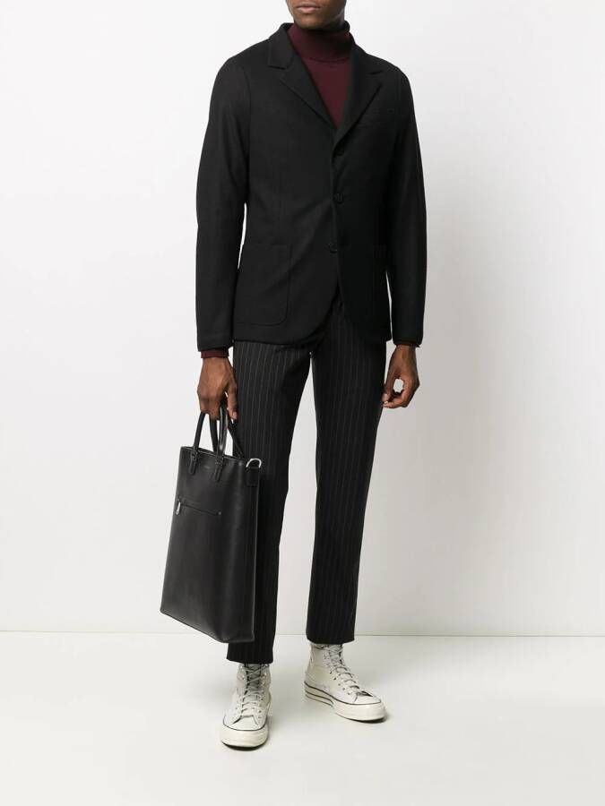 Harris Wharf London Blazer met enkele rij knopen Zwart