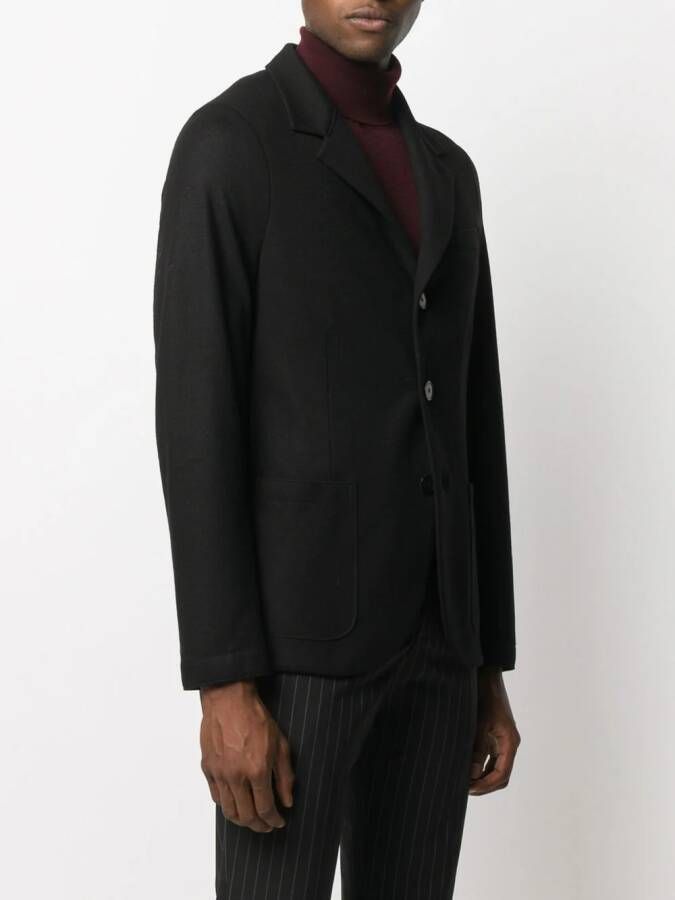 Harris Wharf London Blazer met enkele rij knopen Zwart
