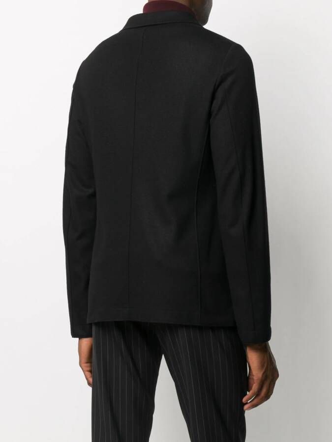 Harris Wharf London Blazer met enkele rij knopen Zwart