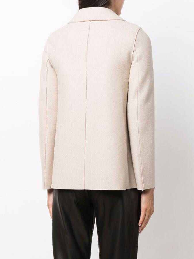Harris Wharf London Jack met dubbele rij knopen Beige