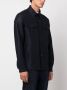Harris Wharf London Shirtjack met rits Blauw - Thumbnail 3