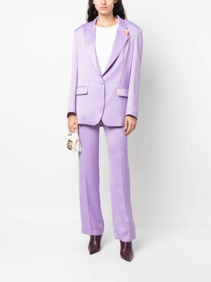 Hebe Studio Blazer met ceintuur Paars