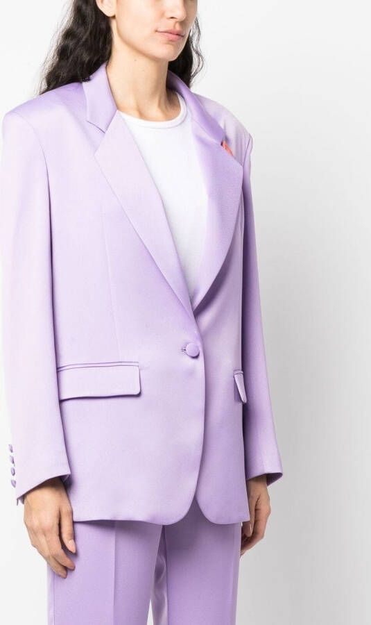 Hebe Studio Blazer met ceintuur Paars