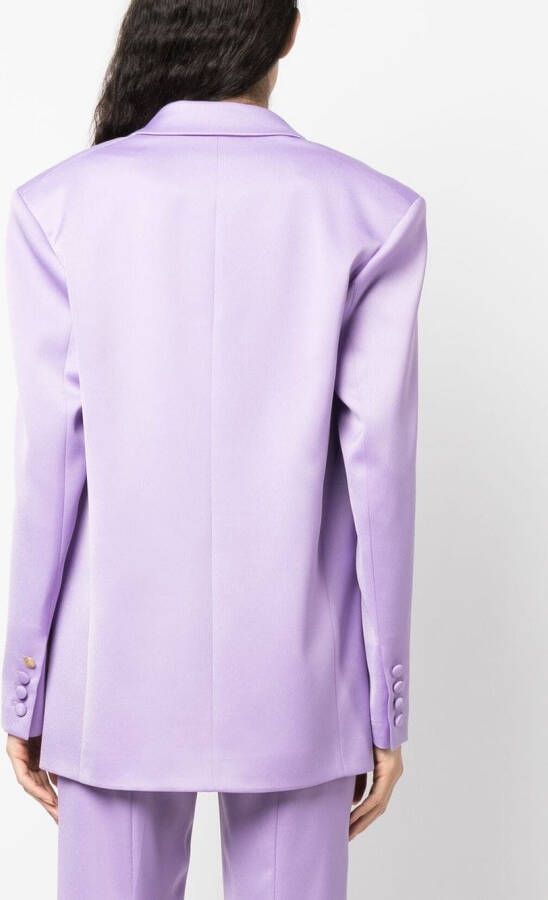 Hebe Studio Blazer met ceintuur Paars