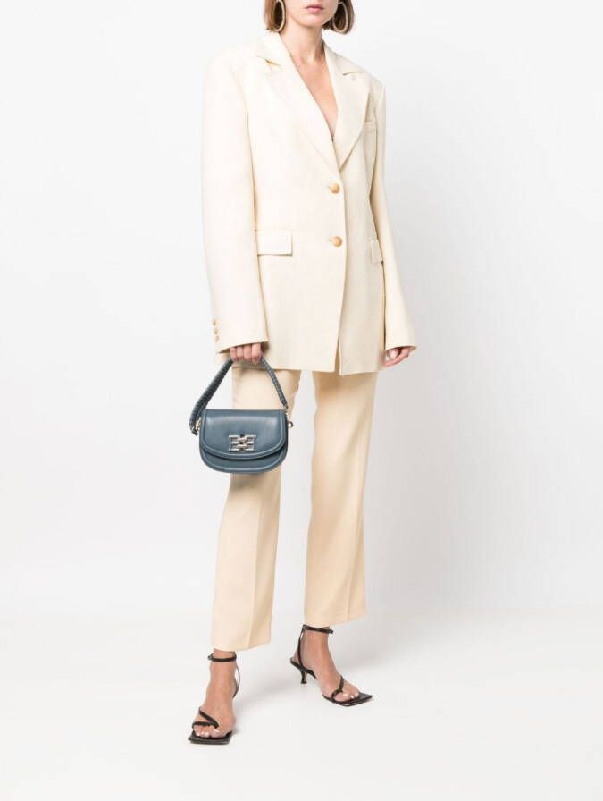 Hebe Studio High waist pantalon Beige