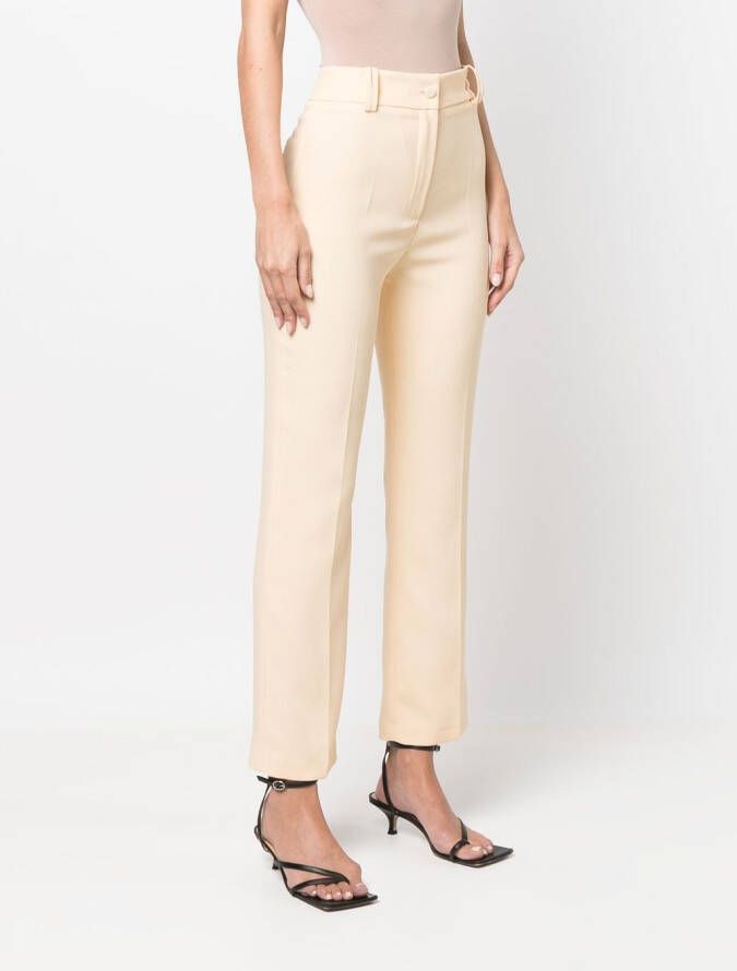 Hebe Studio High waist pantalon Beige
