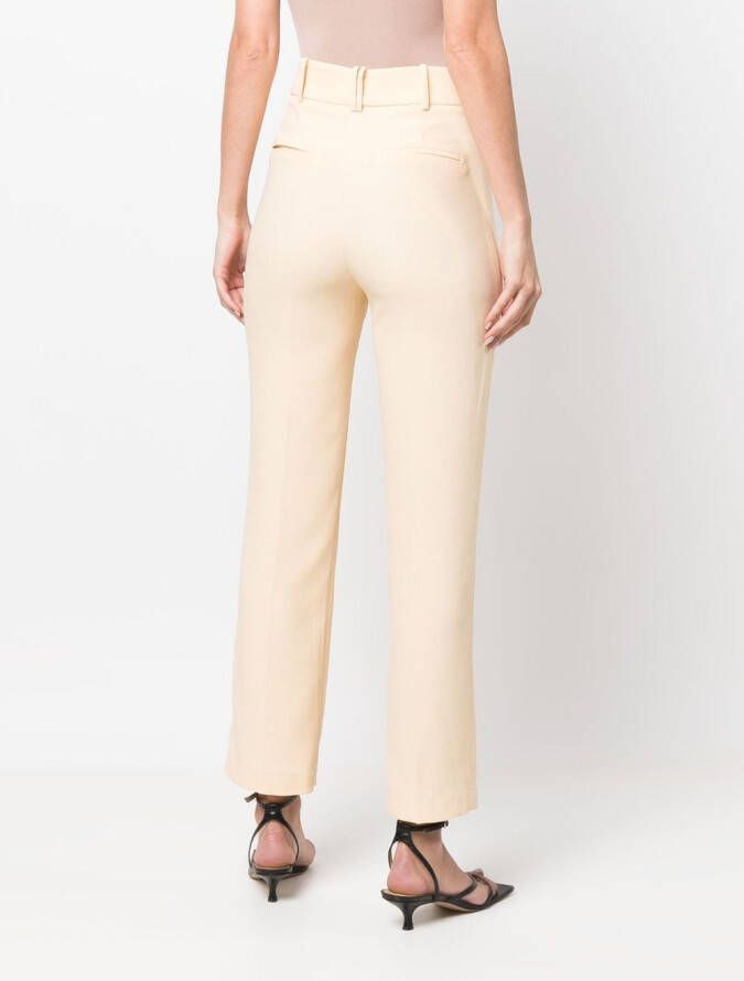 Hebe Studio High waist pantalon Beige