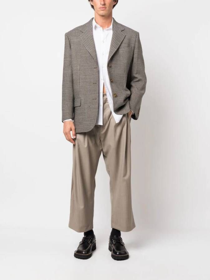 Hed Mayner Cropped plooibroek Beige