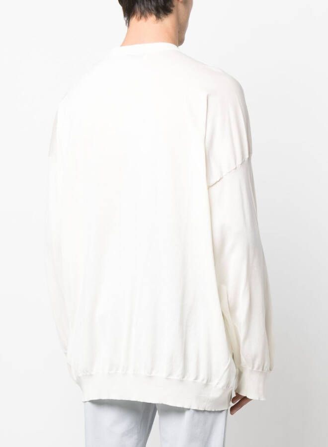 Hed Mayner Sweater met ronde hals Wit