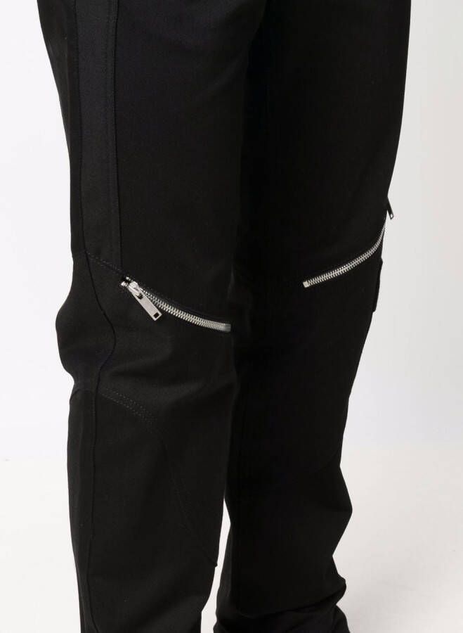 HELIOT EMIL Broek met ritsdetail Zwart