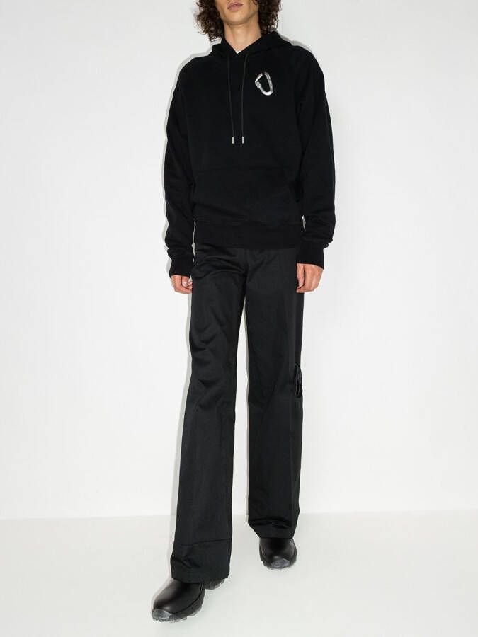 HELIOT EMIL Hoodie met logoprint Zwart