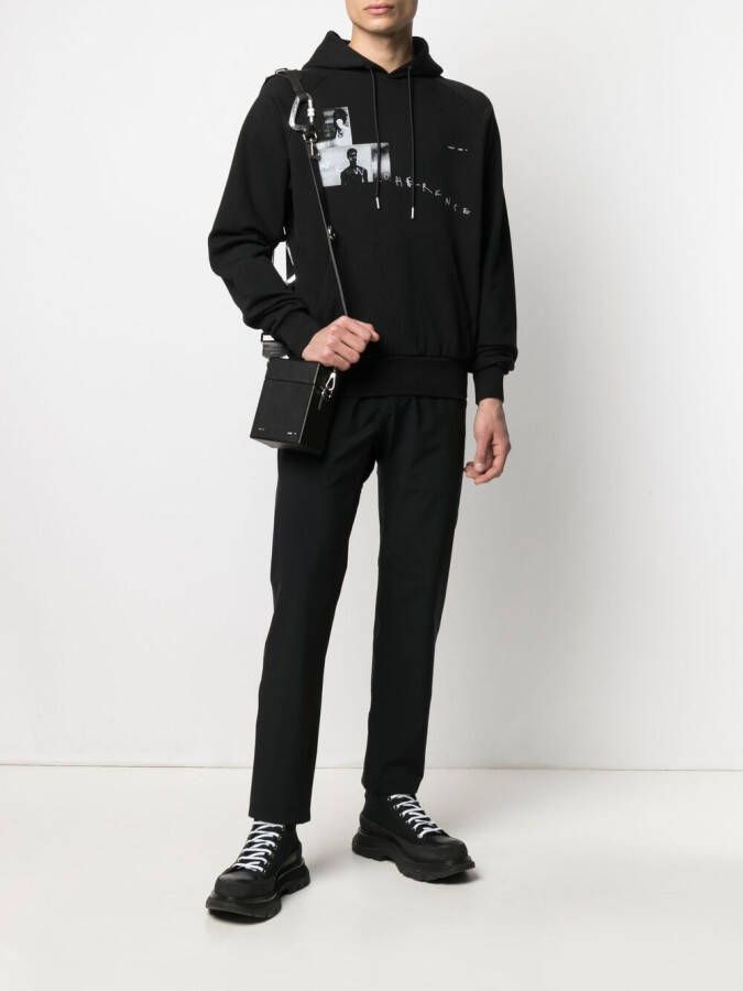 HELIOT EMIL Hoodie met print Zwart