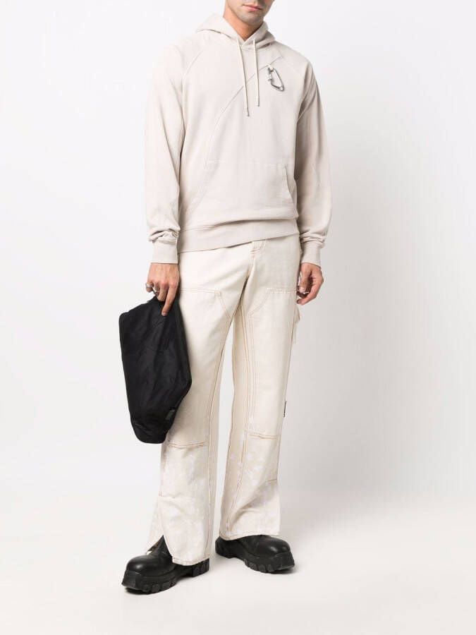 HELIOT EMIL Hoodie met trekkoord Beige