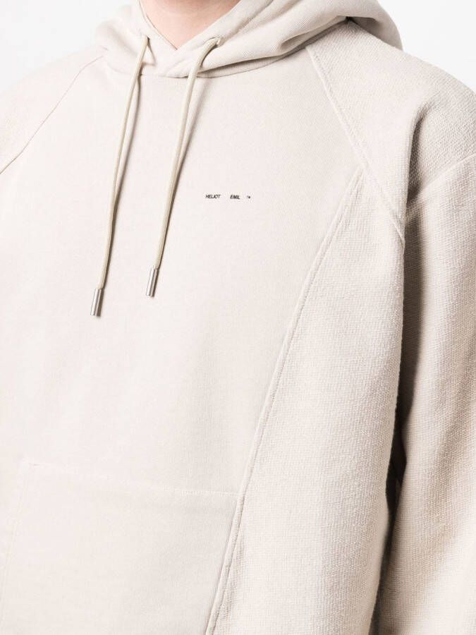 HELIOT EMIL Hoodie met vlakken Beige