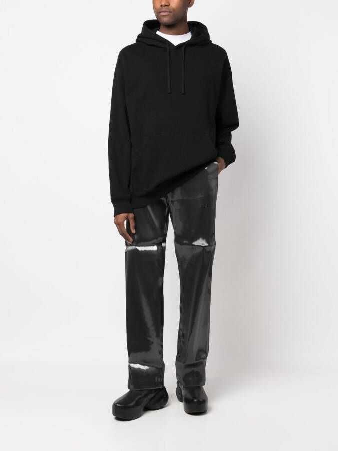 HELIOT EMIL Broek met geborduurd logo Grijs