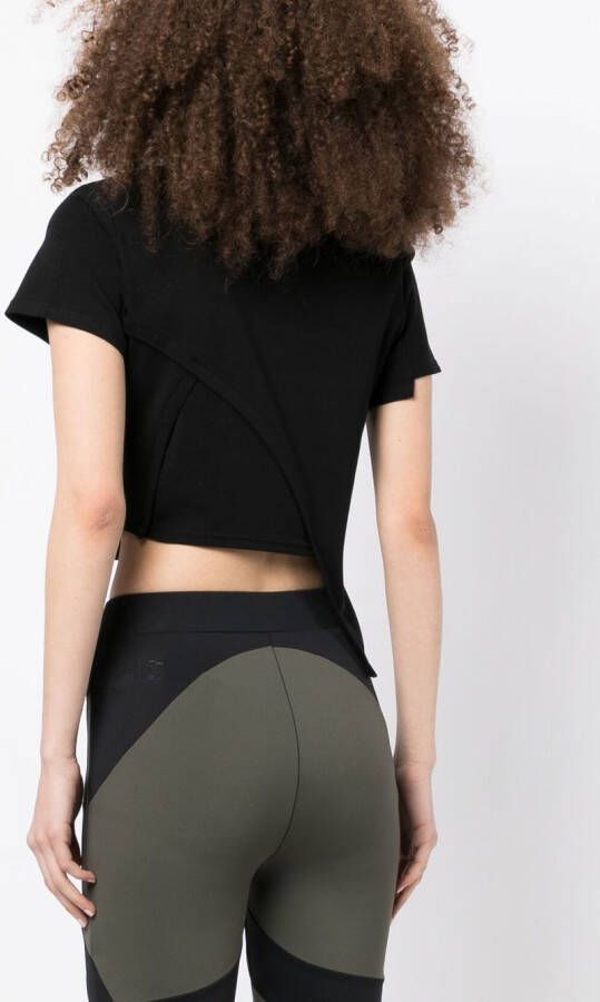 HELIOT EMIL T-shirt met logoprint Zwart
