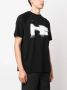 HELIOT EMIL T-shirt met logoprint Zwart - Thumbnail 3