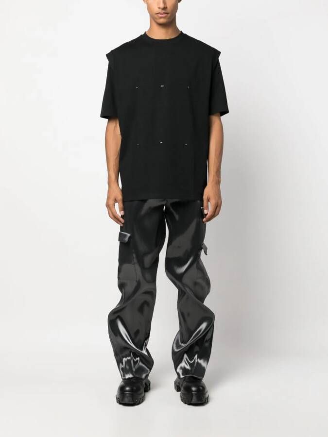 HELIOT EMIL T-shirt met logo Zwart
