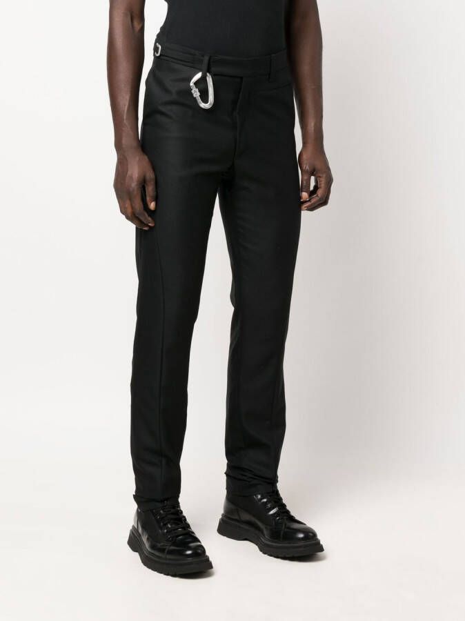 HELIOT EMIL Straight chino Zwart