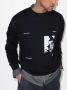 HELIOT EMIL Sweater met print Zwart - Thumbnail 2