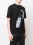 HELIOT EMIL T-shirt met print Zwart - Thumbnail 3