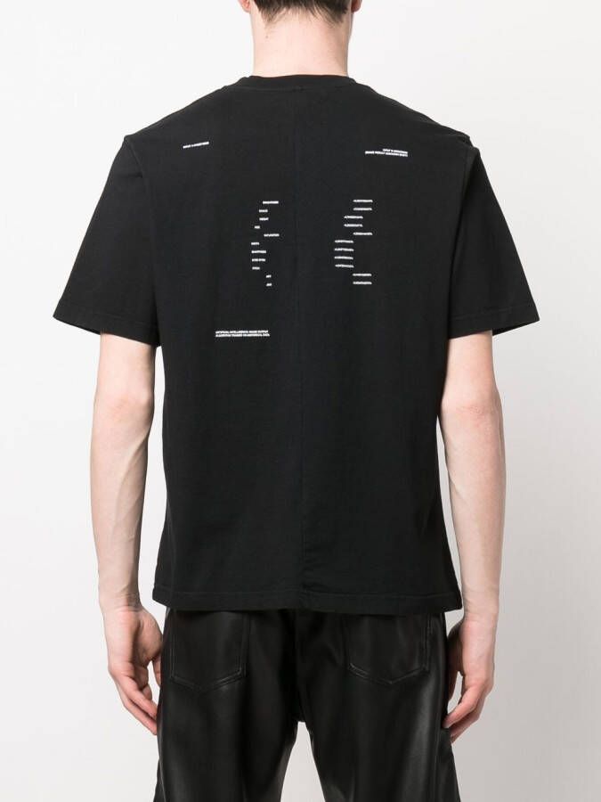 HELIOT EMIL T-shirt met print Zwart