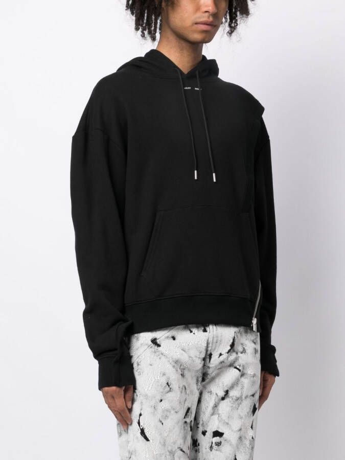 HELIOT EMIL Hoodie met rits Zwart