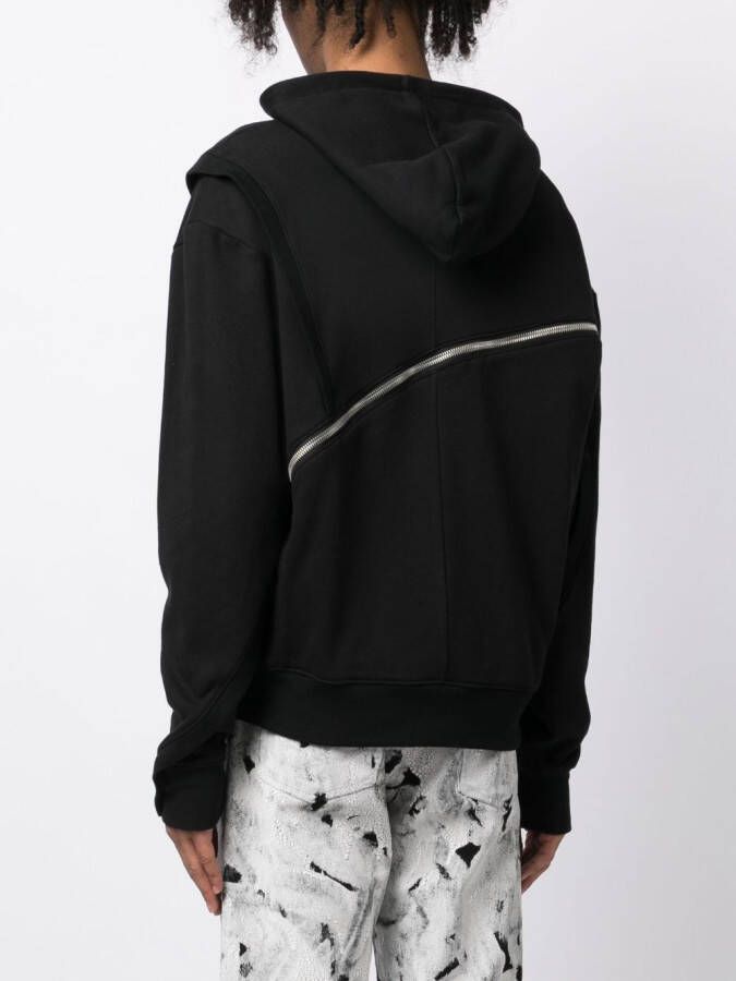 HELIOT EMIL Hoodie met rits Zwart
