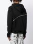 HELIOT EMIL Hoodie met rits Zwart - Thumbnail 4
