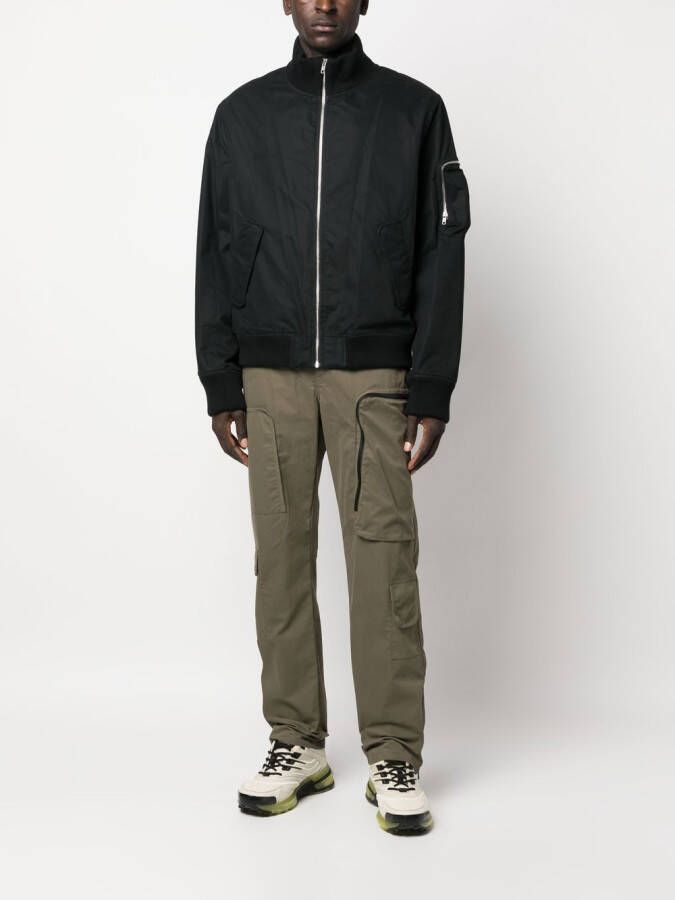 Helmut Lang Broek met cargo zak Groen