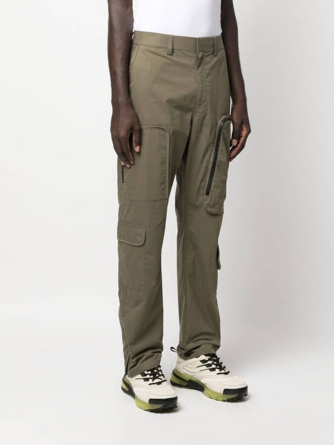 Helmut Lang Broek met cargo zak Groen