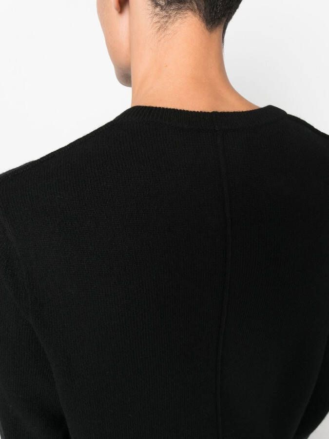Helmut Lang Sweater met logoprint Zwart