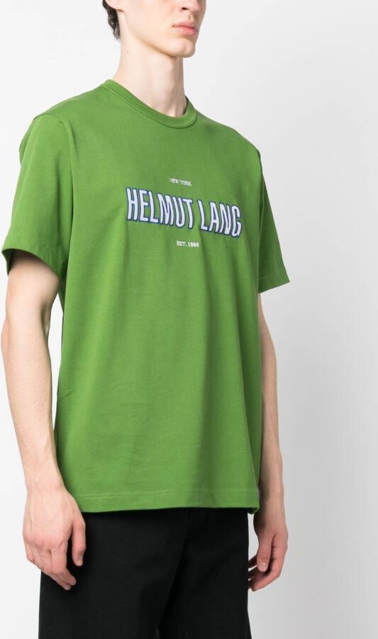 Helmut Lang T-shirt met print Groen