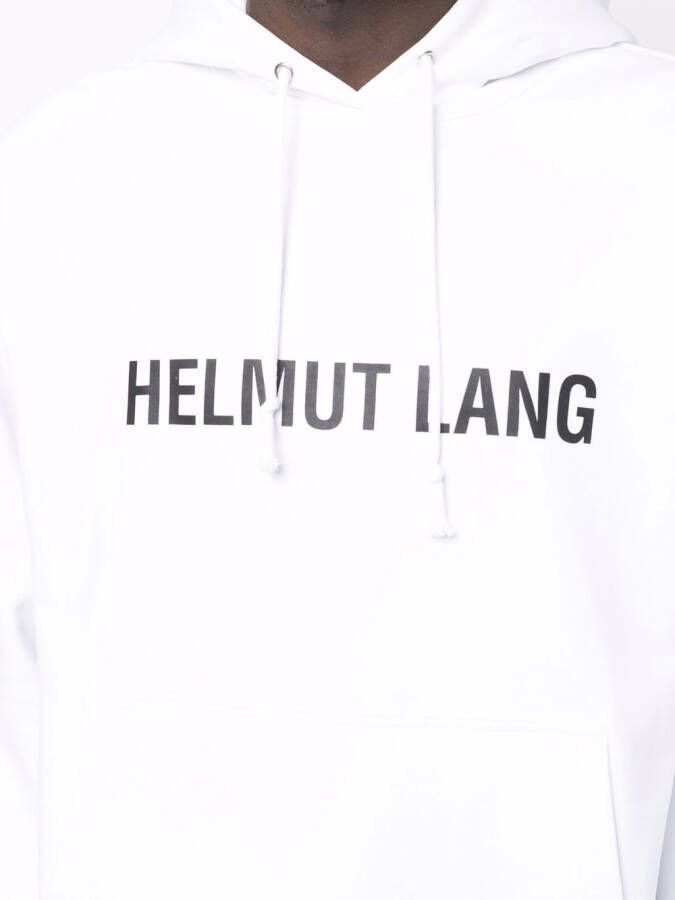 Helmut Lang Hoodie met logoprint Wit