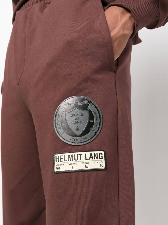 Helmut Lang Joggingbroek met toelopende pijpen Bruin