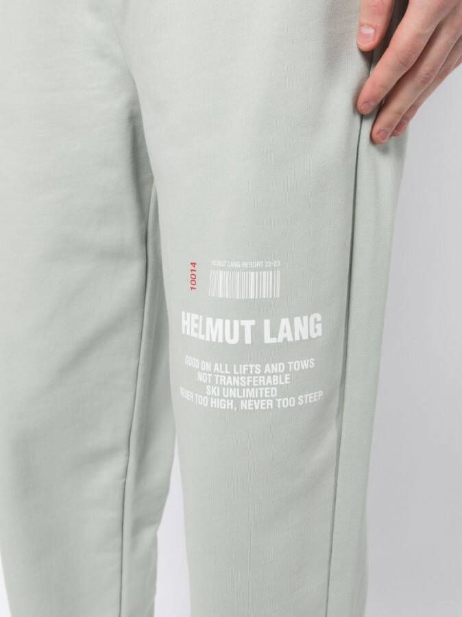 Helmut Lang Joggingbroek met elastische tailleband Groen