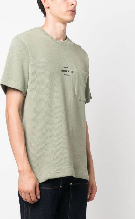 Helmut Lang T-shirt met logoprint Groen