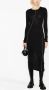 Helmut Lang Midi-jurk met lange mouwen Zwart - Thumbnail 2