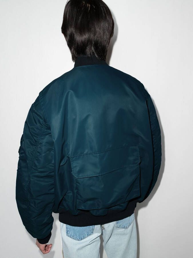Helmut Lang Omkeerbaar bomberjack Blauw