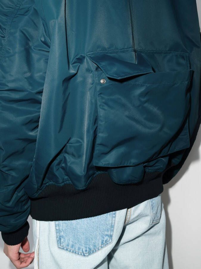 Helmut Lang Omkeerbaar bomberjack Blauw